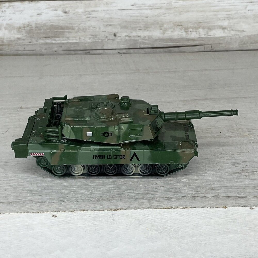 Shing Fat Ltd. US Army Green PullBack Action Plastic Military Tank 2010 Tested